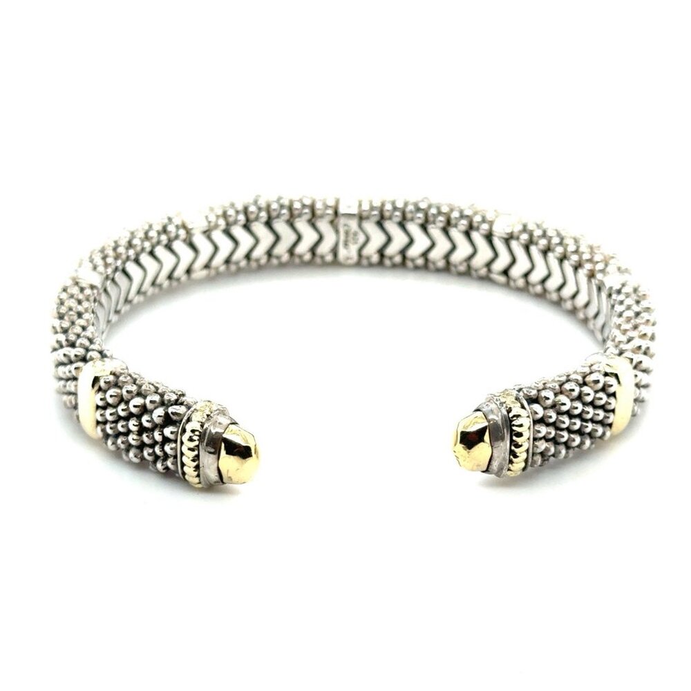 Lagos Caviar 925/18K Cuff‎